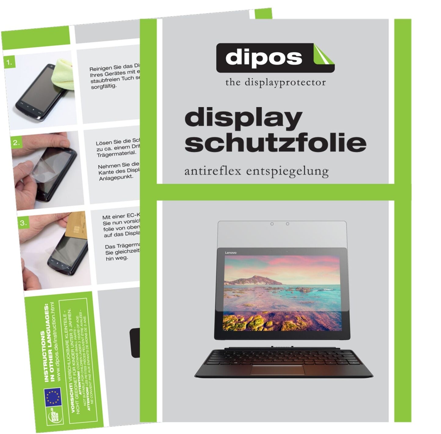 dipos 2x Matte Screen Protector for Lenovo Miix 720