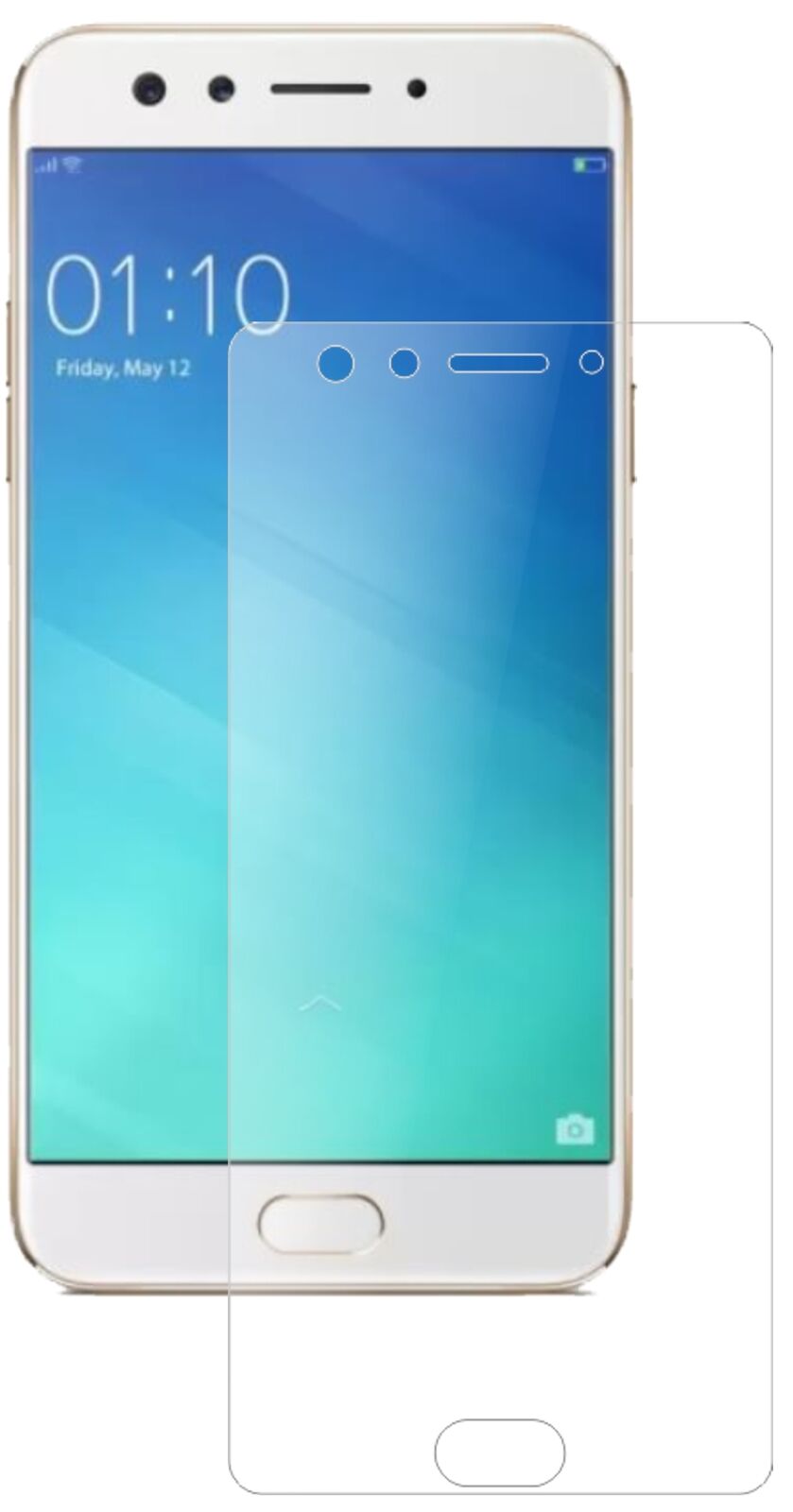 1x 9H Matte Screen Protector for Oppo F3 Tempered Glass