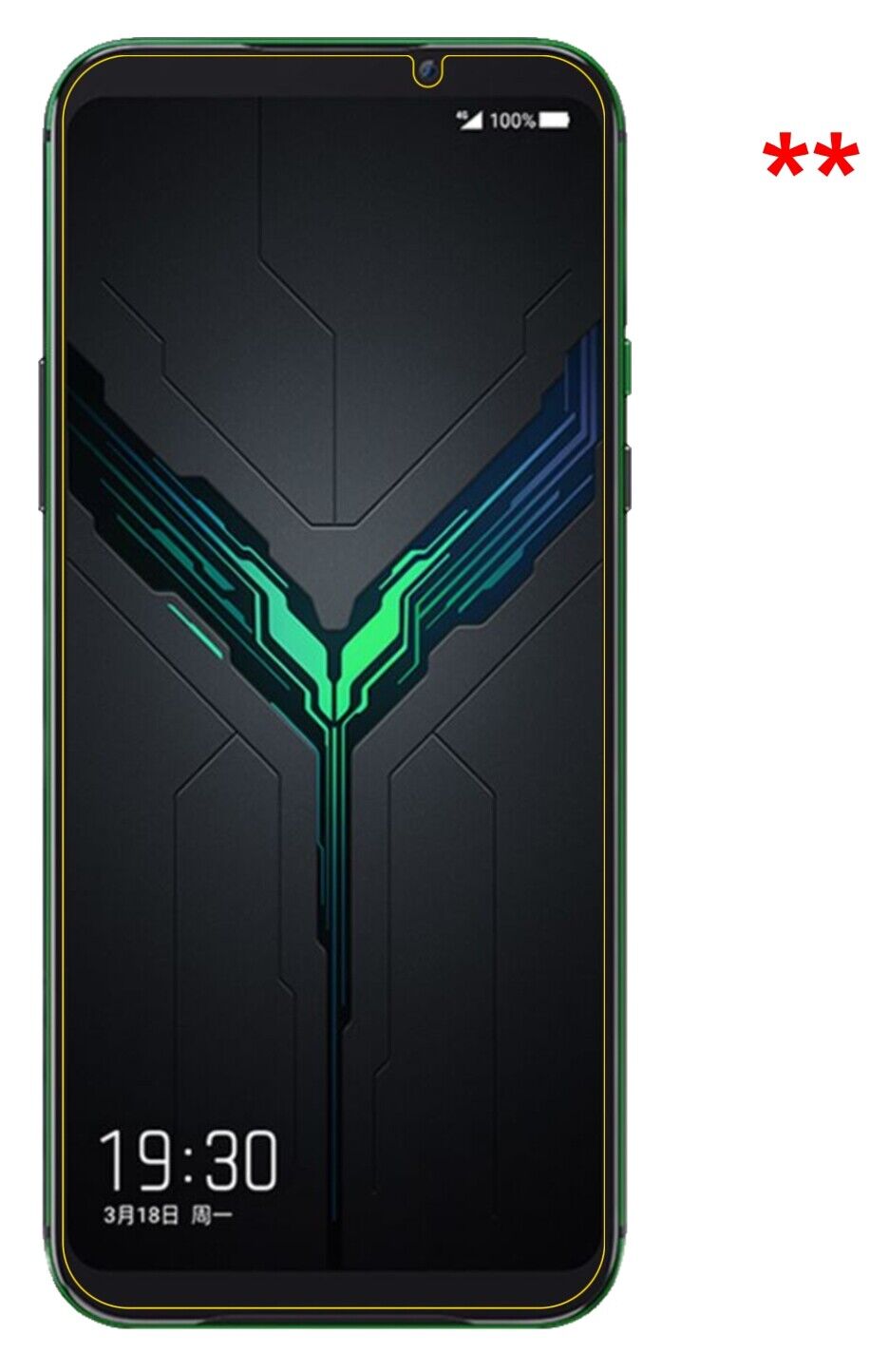 5x Schutzfolie klar für Xiaomi Black Shark 3S Display-Schutzfolie