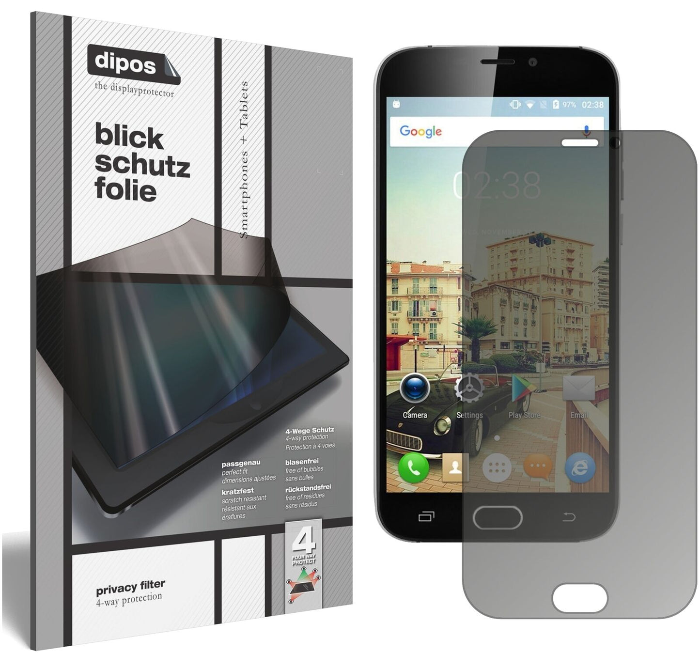 dipos Privacy Screen Protector for Doogee X9 Pro