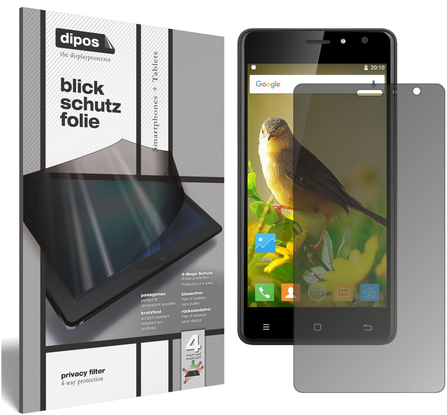 dipos Privacy Screen Protector for ZOPO C2