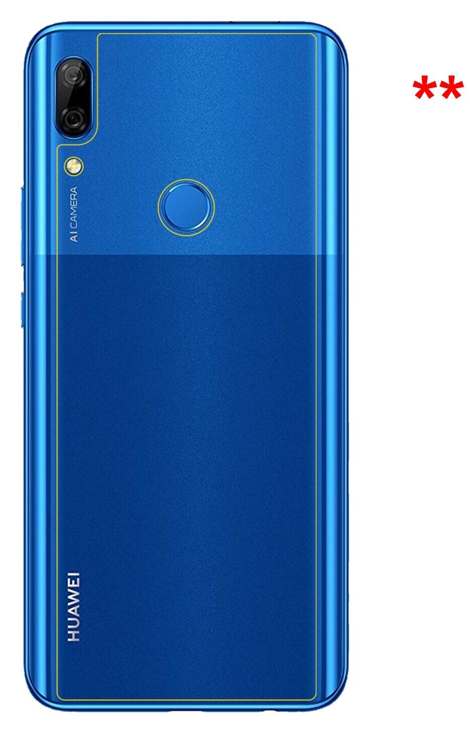 Dünne und klare Folie passend zugeschnitten für Huawei P Smart Z (2019) Rückseite