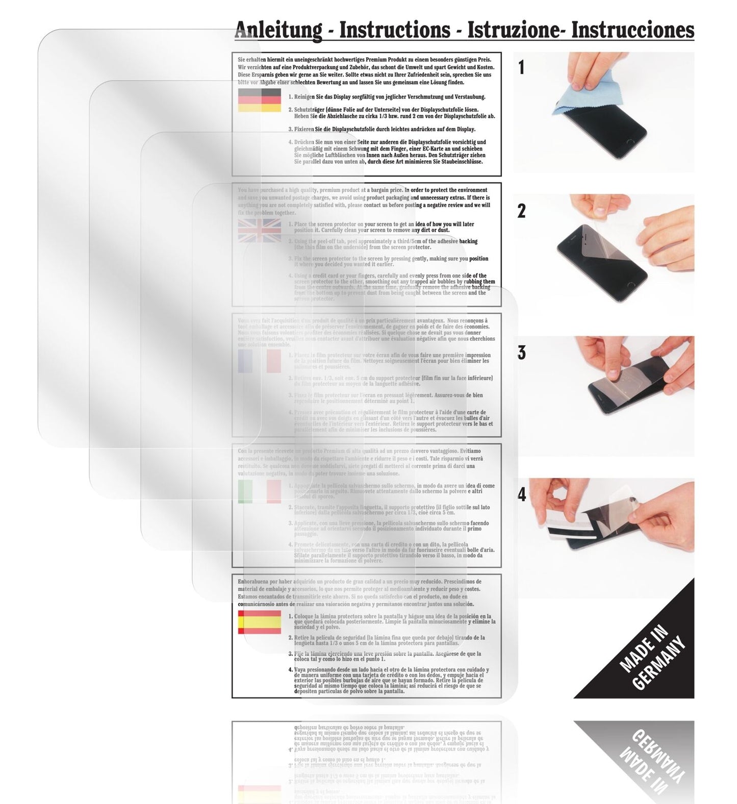 Klare Displayschutzfolie von dipos passend für Teasi One 2 A-Rival, präziser Zuschnitt und blasenfrei montiert