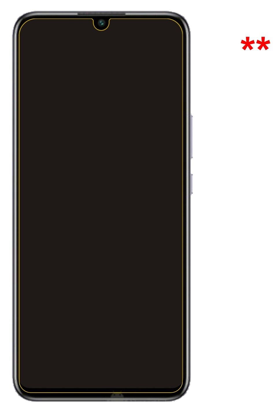 Privatsphäre-Schutz durch Sichtschutz-Folie passend zugeschnitten für Honor Play 5