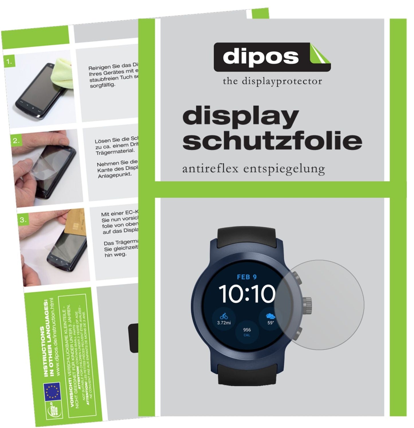 dipos 6x Matte Screen Protector for LG Watch Sport