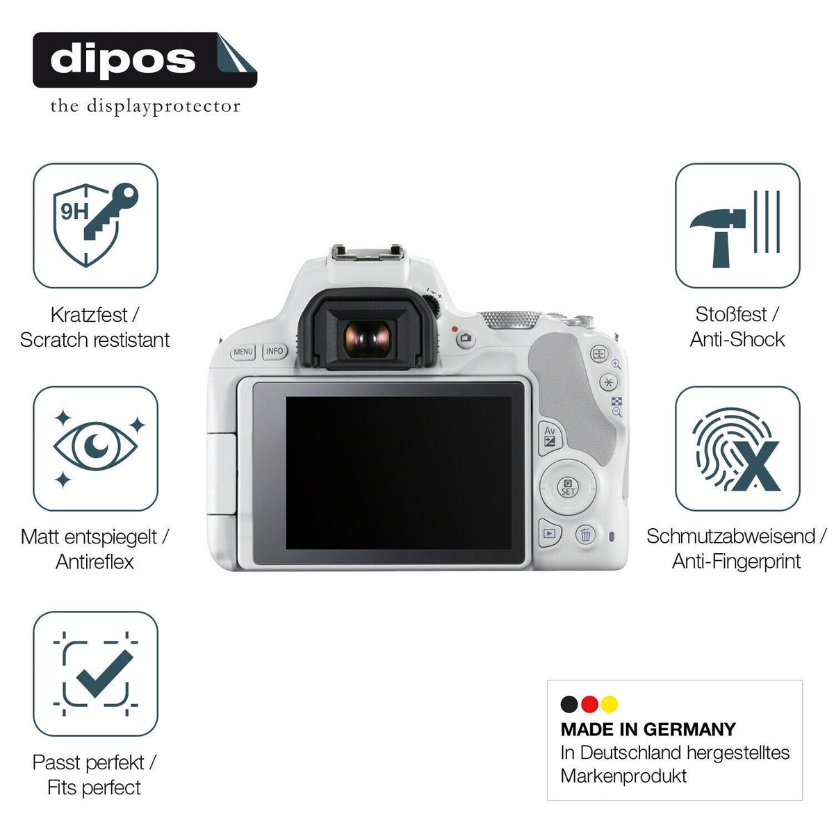 Screen Protector for Canon 200D matte Flexible Glass 9H dipos