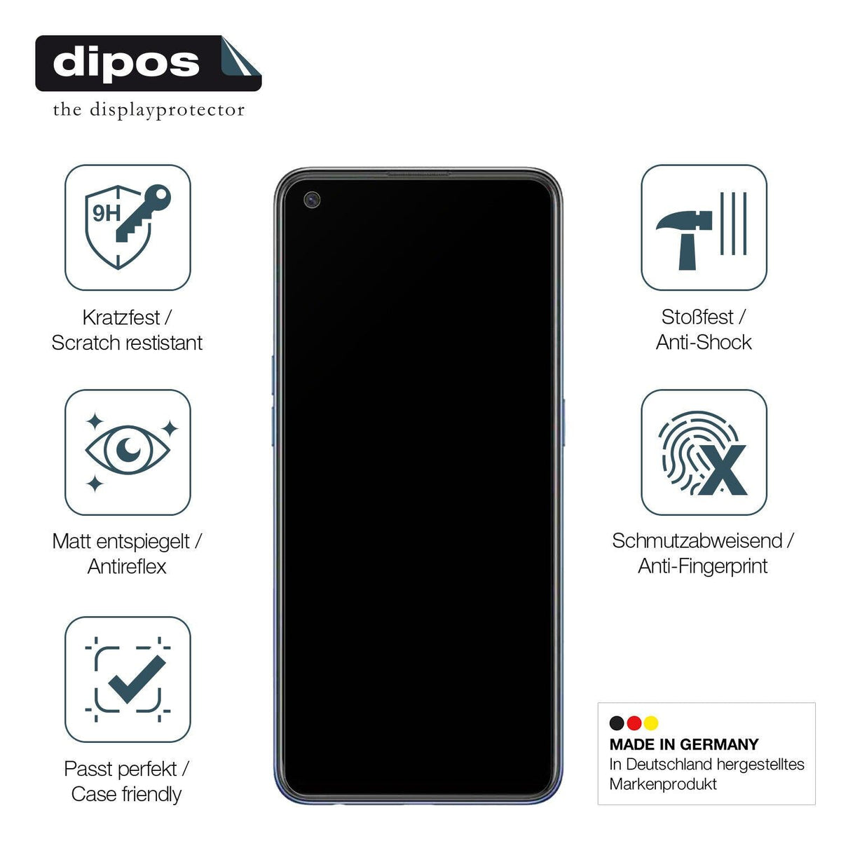Screen Protector for Oppo F19 matte Flexible Glass 9H dipos