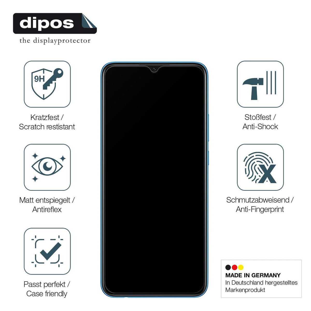 Screen Protector for Oppo A16K matte Flexible Glass 9H dipos