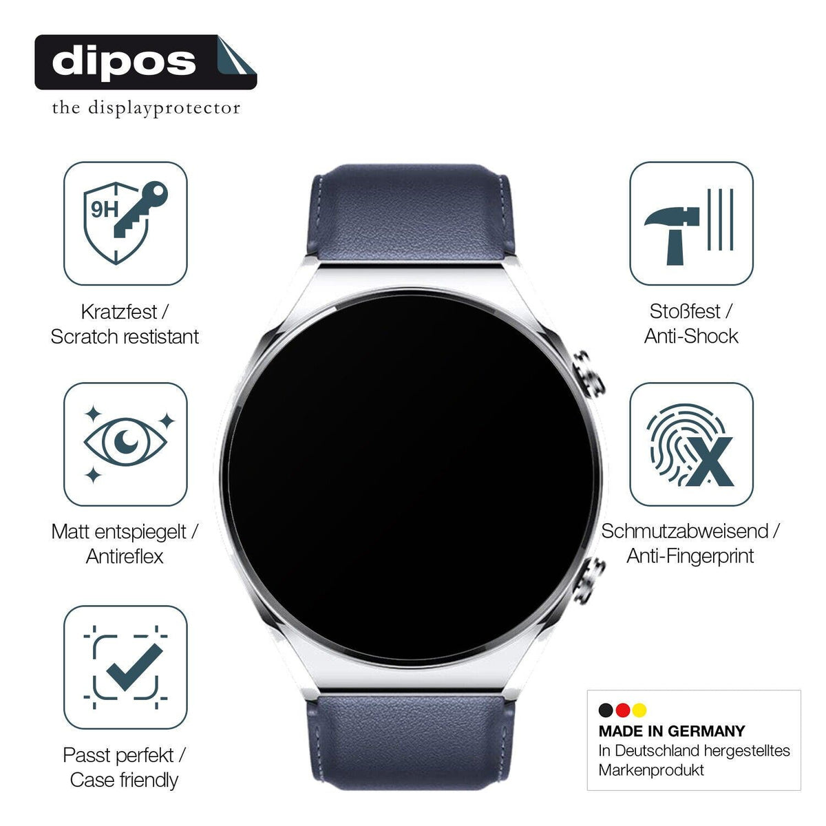 Screen Protector for Xiaomi Watch S1 matte Flexible Glass 9H dipos