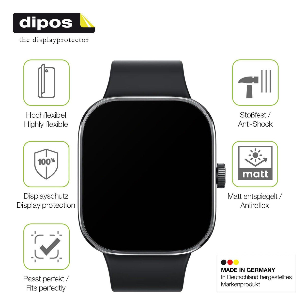 dipos FLEX 2x Matte Screen Protector for Xiaomi Redmi Watch 4