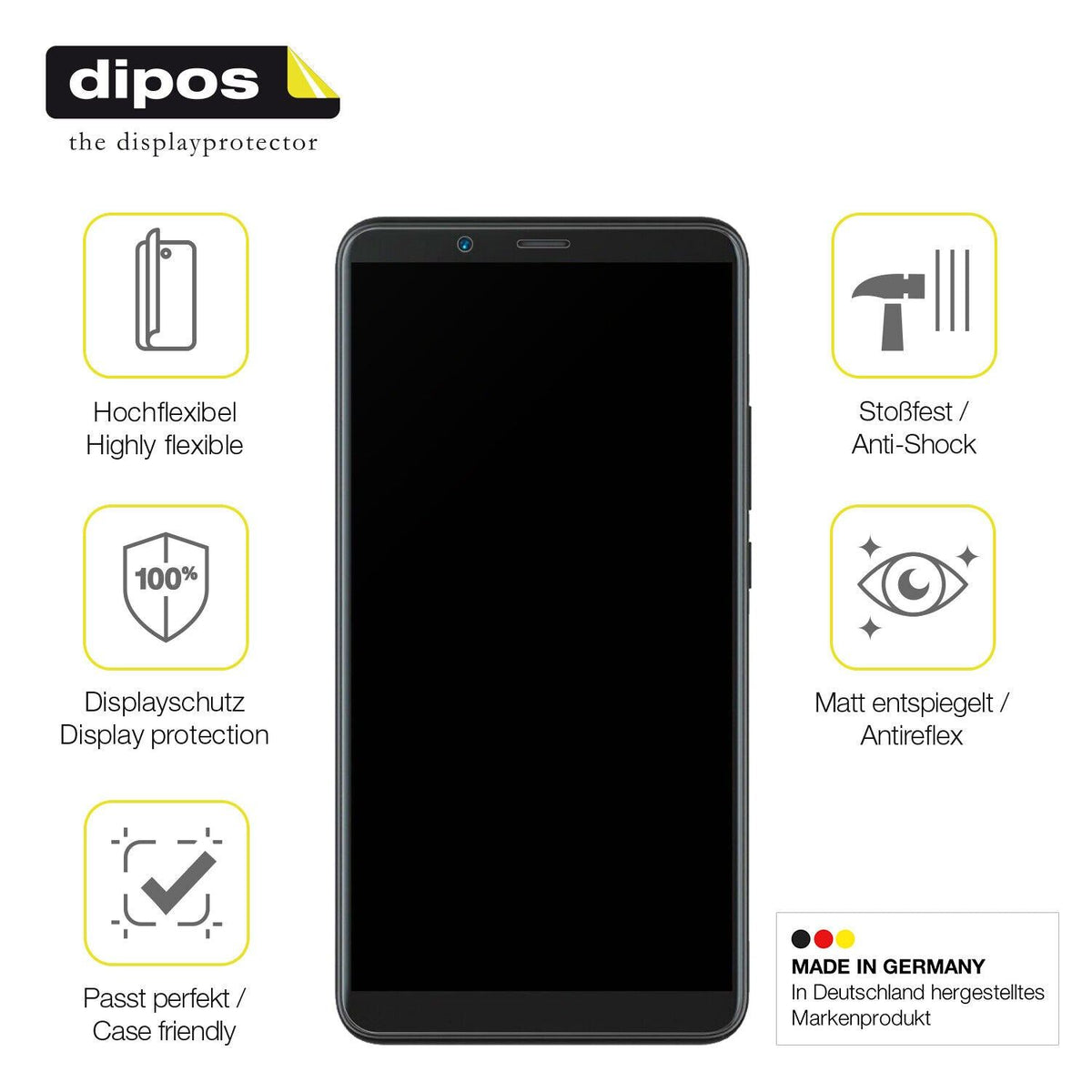 dipos FLEX 2x Matte Screen Protector for Cubot Note 9