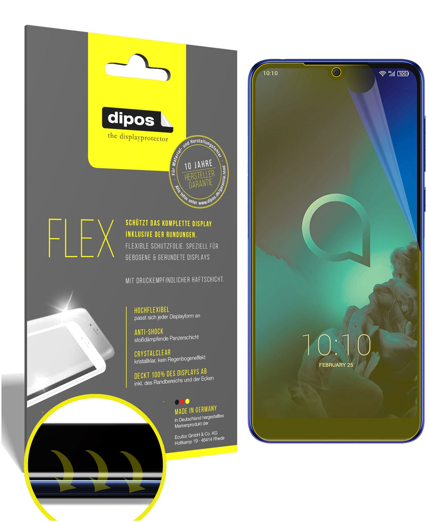 3D Full Cover Displayschutzfolie: Case-freundlicher Schutz mit perfekter Passform für dein Display.