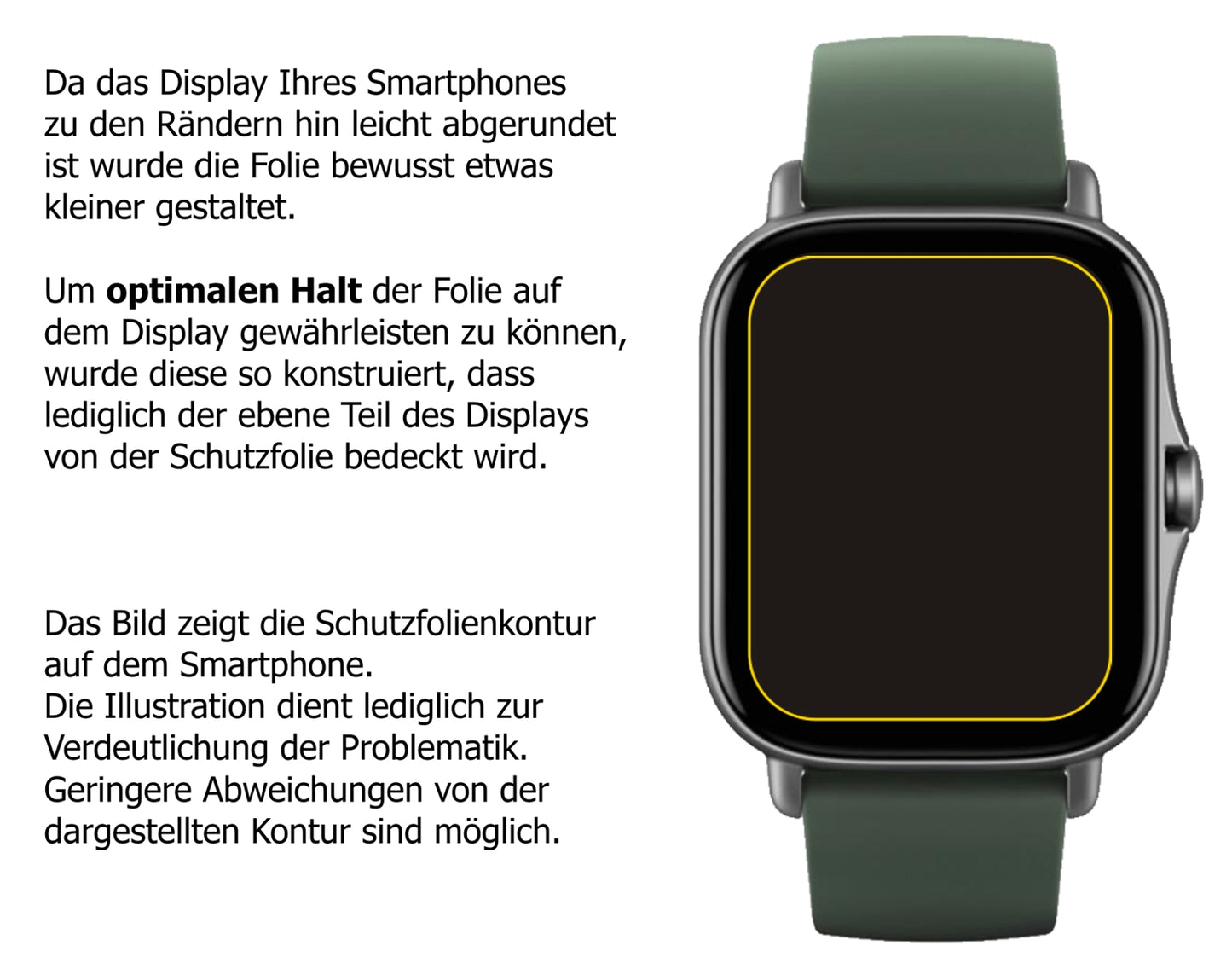 1x Schutzfolie matt für Amazfit GTS 2e Display-Schutzfolie