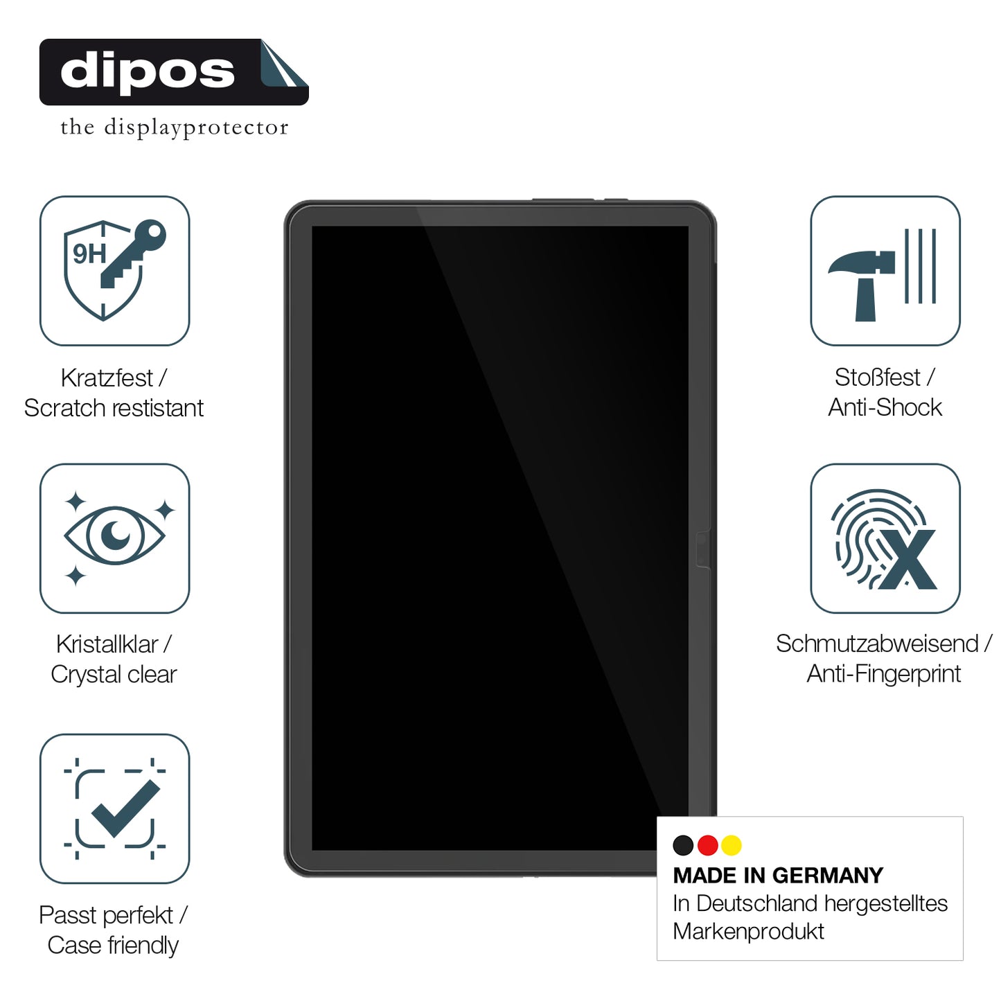 Displayschutz hergestellt in Deutschland, höchste Qualität made in Germany