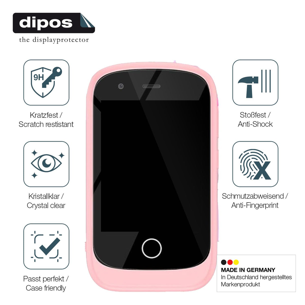 Displayschutz hergestellt in Deutschland, höchste Qualität made in Germany