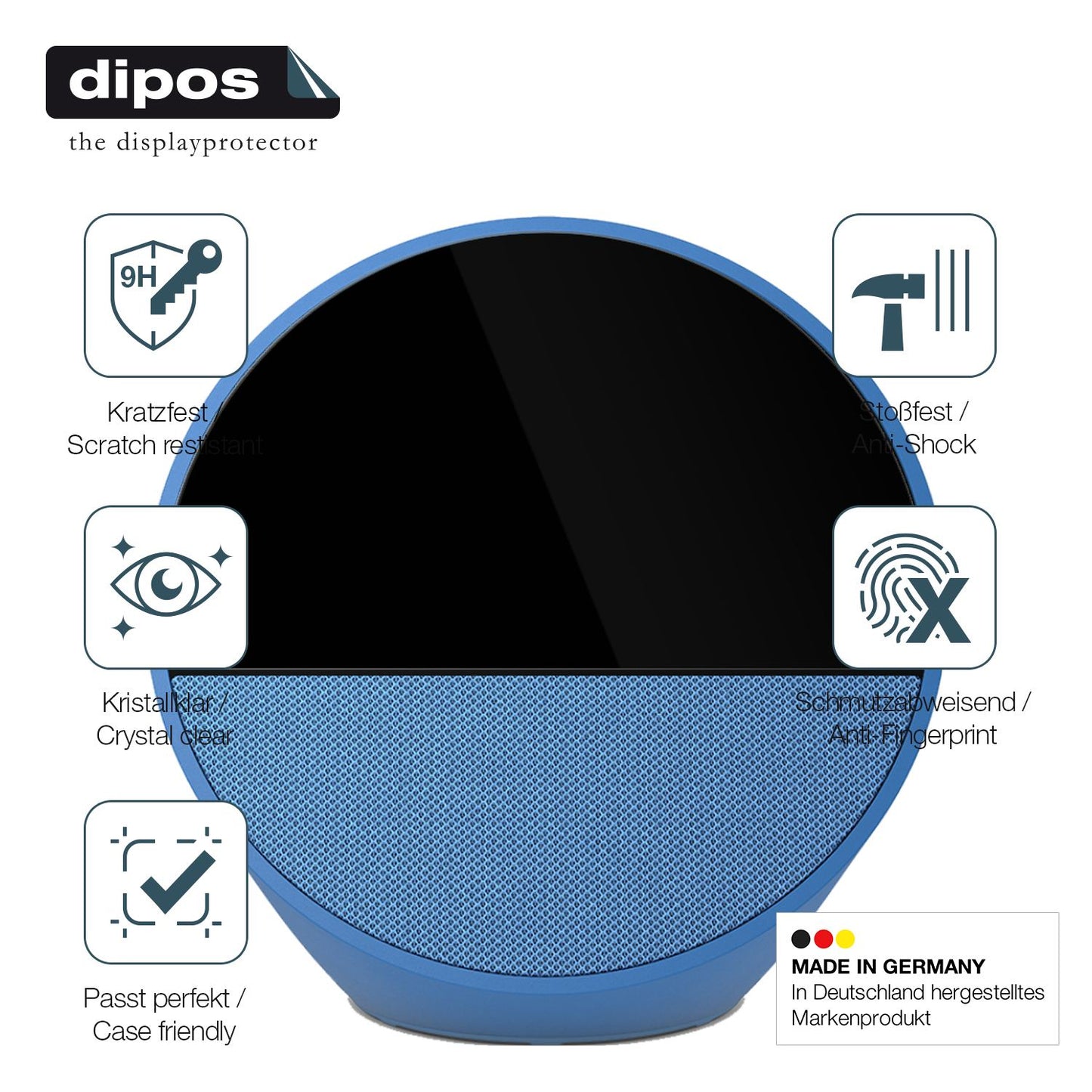 Displayschutz hergestellt in Deutschland, höchste Qualität made in Germany