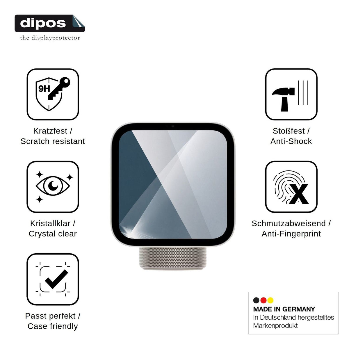 2x Screen Protector for Apple HomeView Flexible Glass 9H dipos