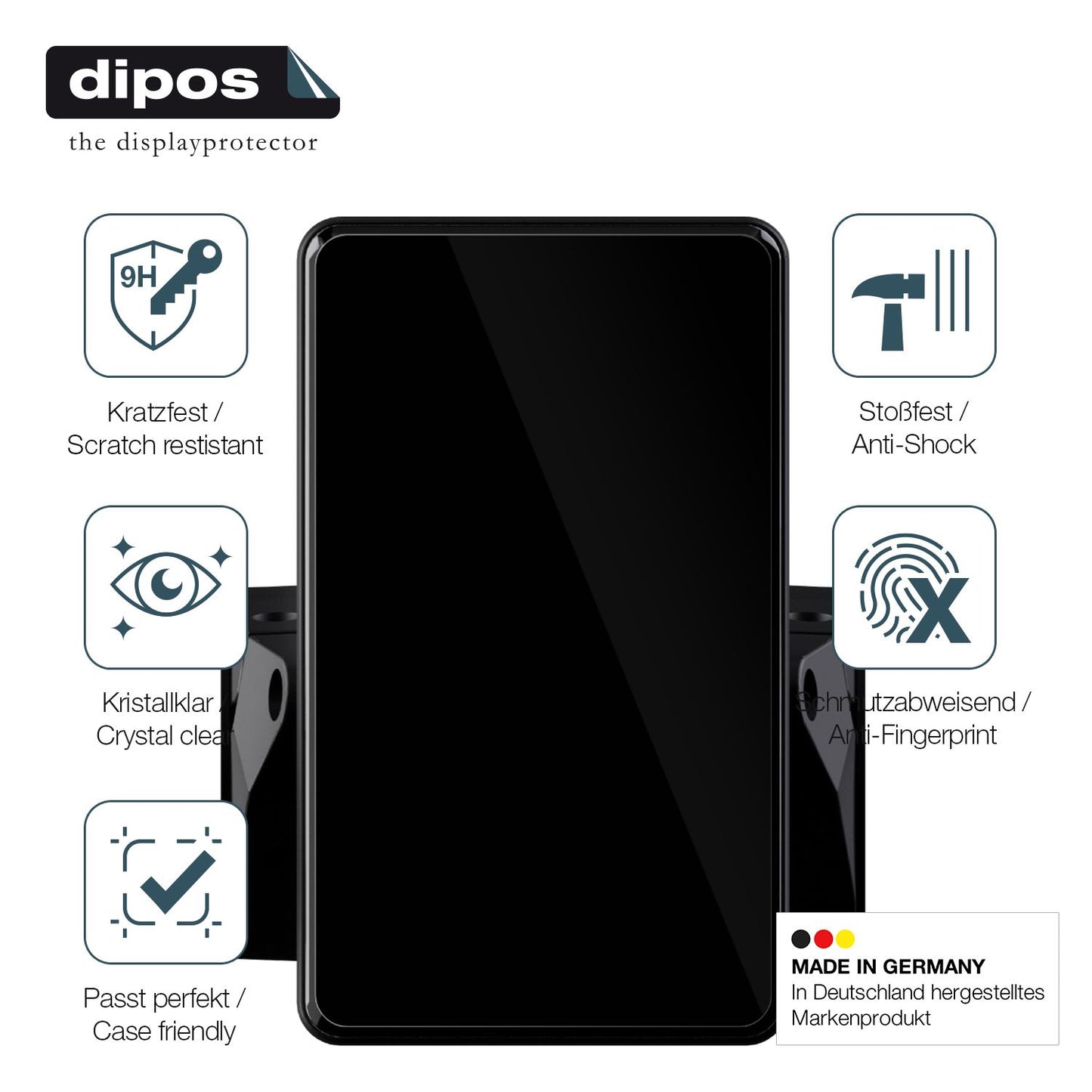 Displayschutz hergestellt in Deutschland, höchste Qualität made in Germany