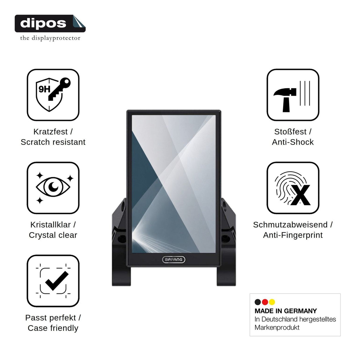 2x Screen Protector for Bafang DP C010 Flexible Glass 9H dipos