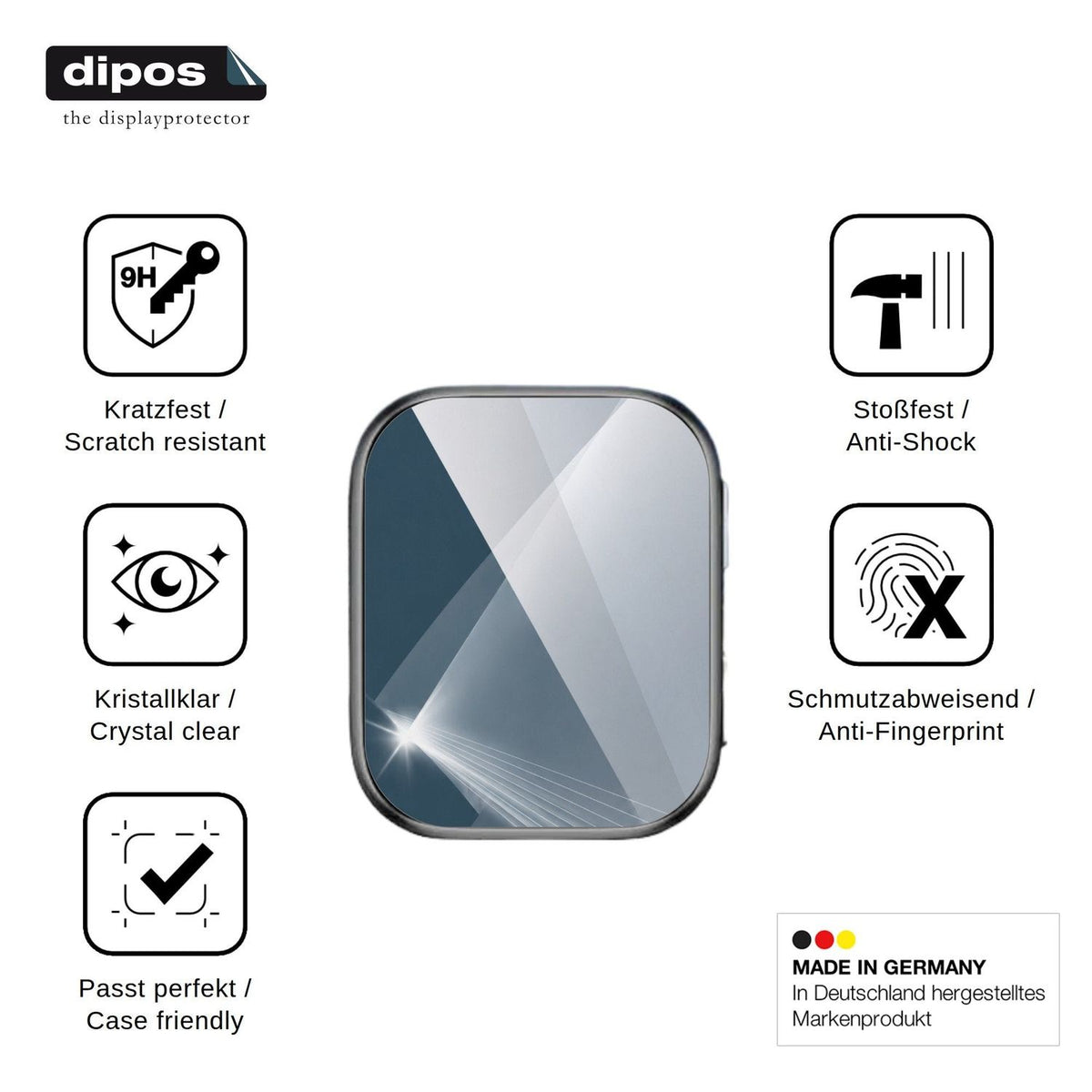 2x Screen Protector for BP Doctor M7000 Flexible Glass 9H dipos