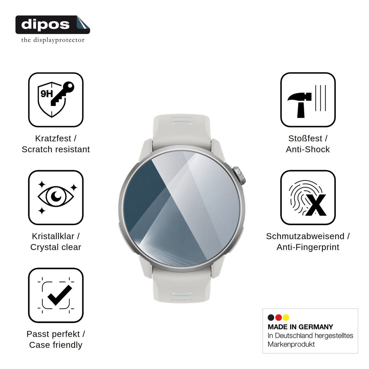 2x Screen Protector for COROS Pace 4 Pro Flexible Glass 9H dipos
