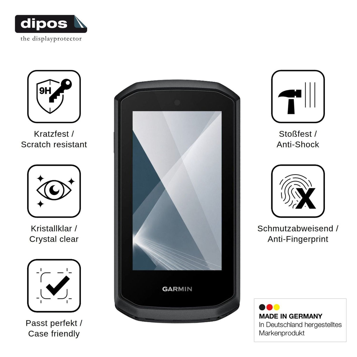 2x Screen Protector for Garmin Edge Explore 3 Flexible Glass 9H dipos