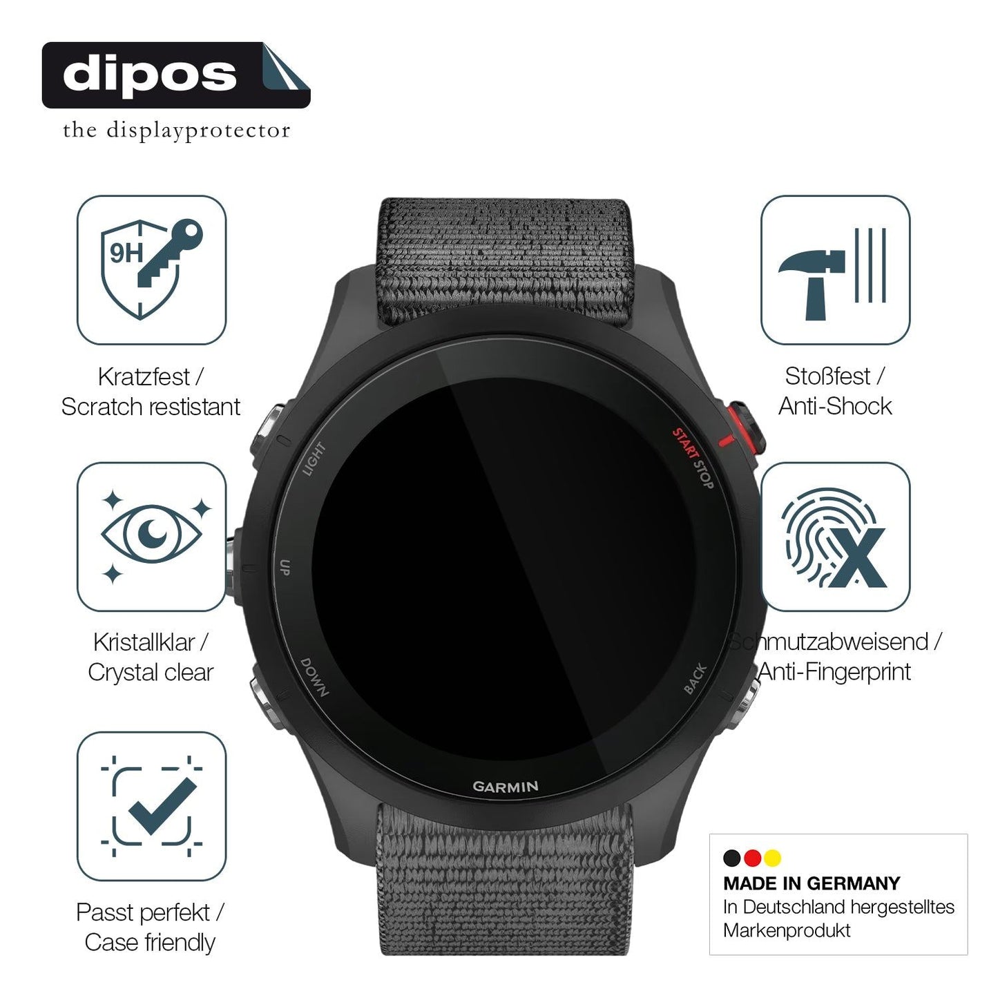 Displayschutz hergestellt in Deutschland, höchste Qualität made in Germany