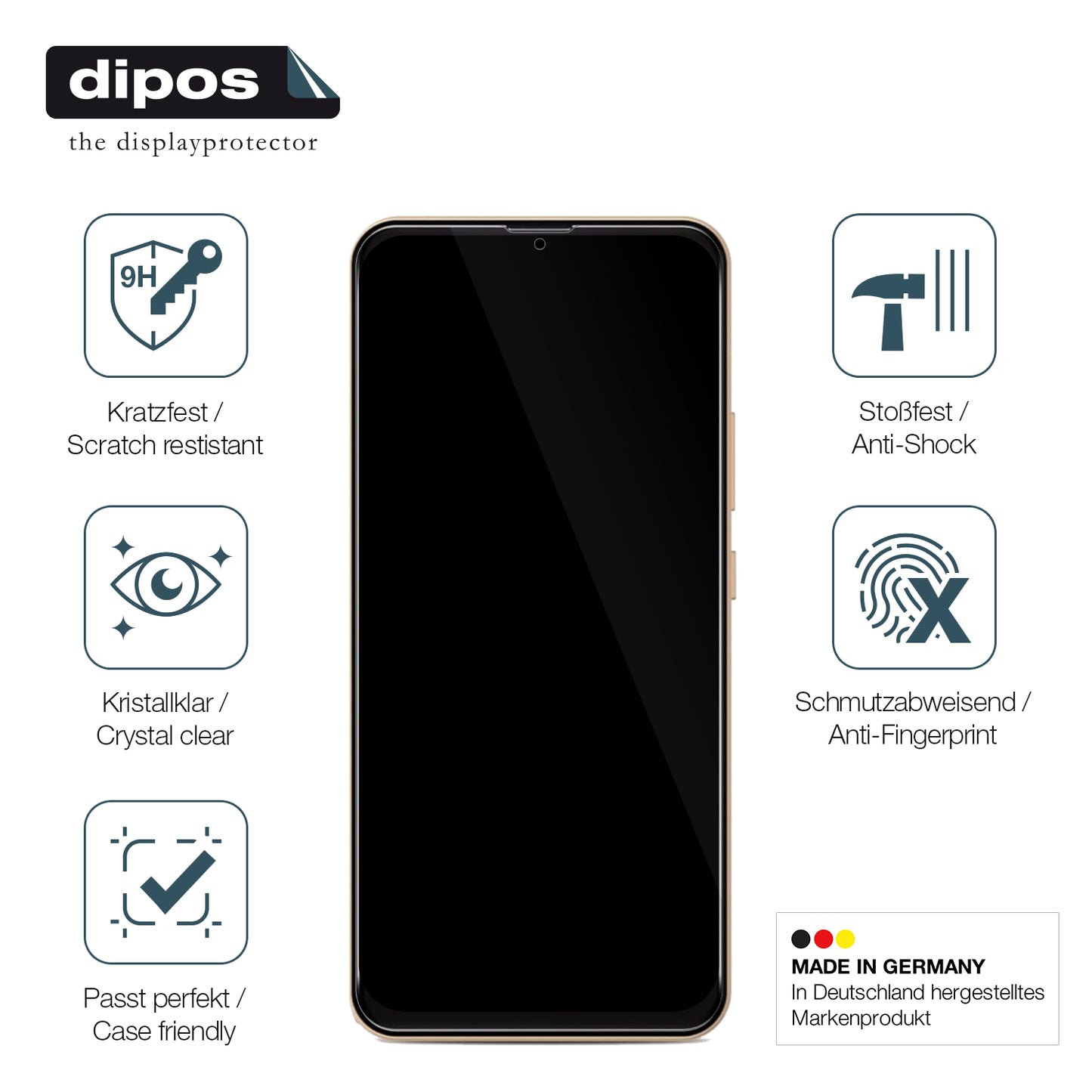 Displayschutz hergestellt in Deutschland, höchste Qualität made in Germany