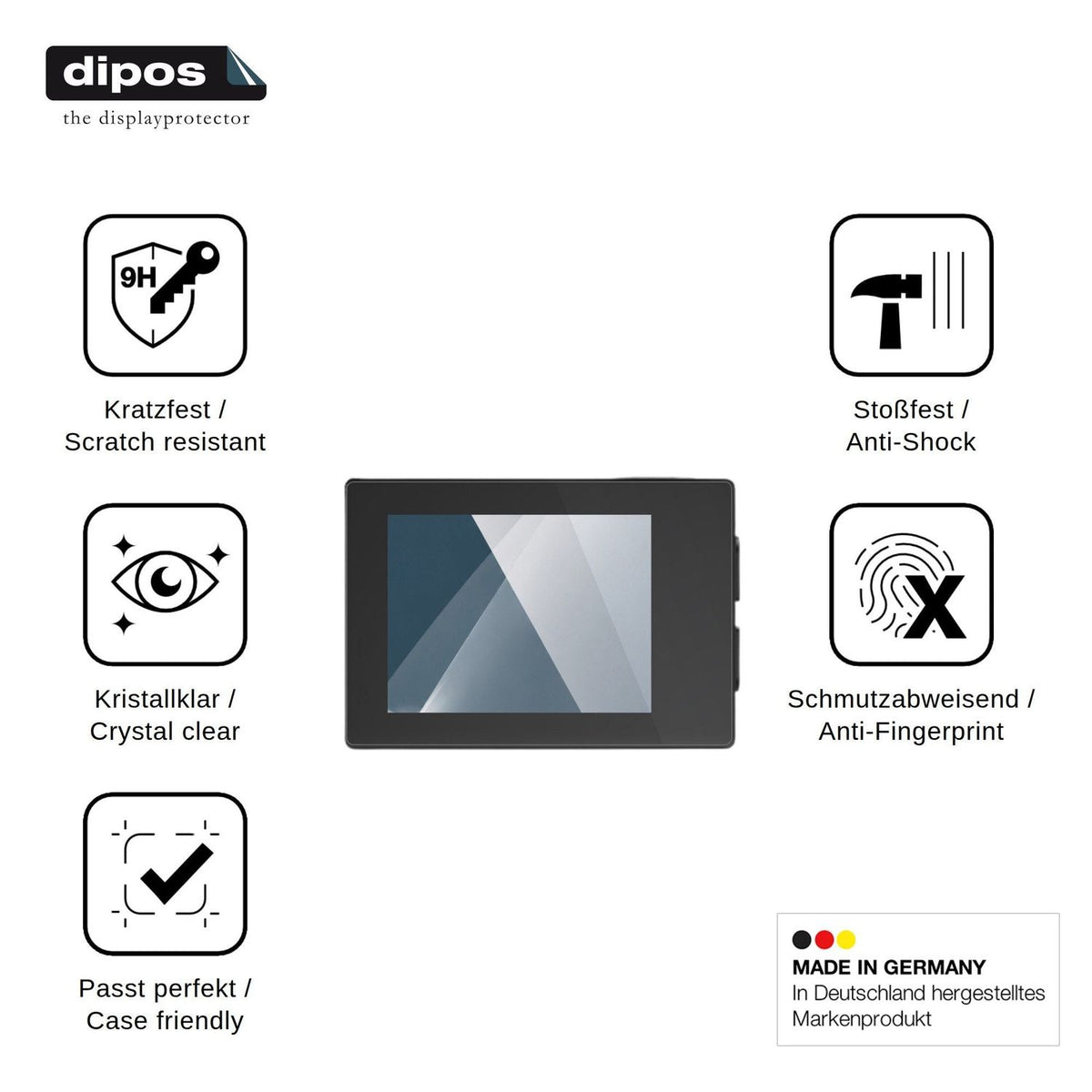 2x Screen Protector for Hiicam sp10 Flexible Glass 9H dipos