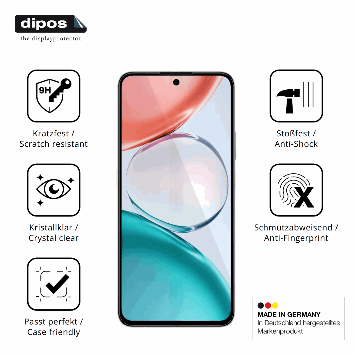 Displayschutz hergestellt in Deutschland, höchste Qualität made in Germany