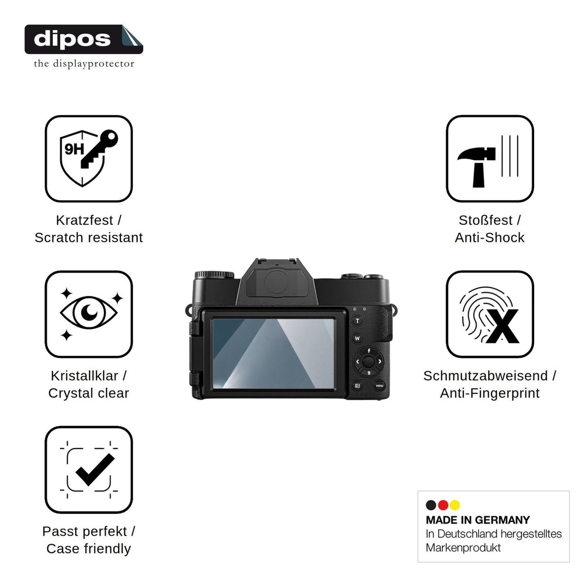 2x Screen Protector for HOOPWNE DC075 Flexible Glass 9H dipos