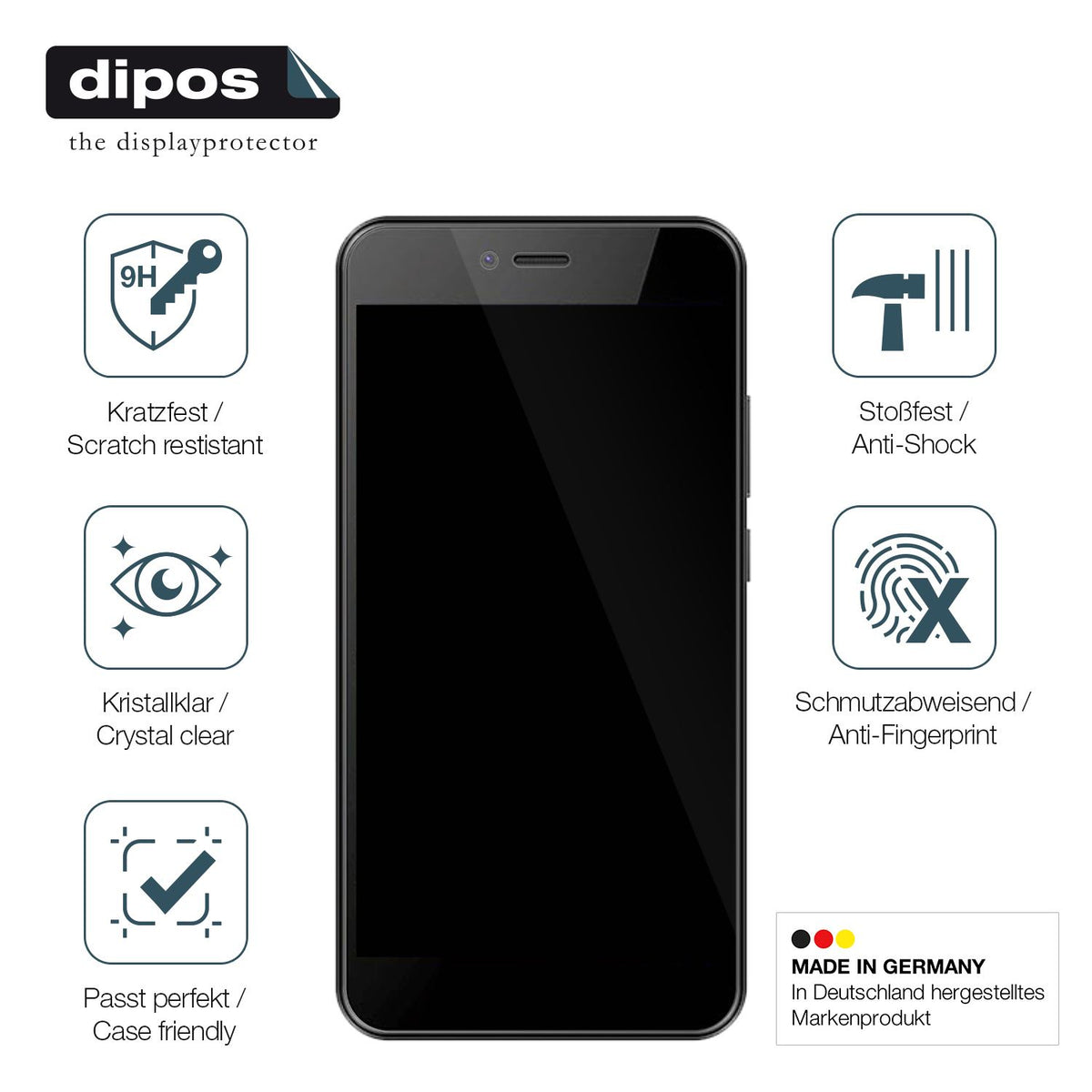 Displayschutz hergestellt in Deutschland, höchste Qualität made in Germany