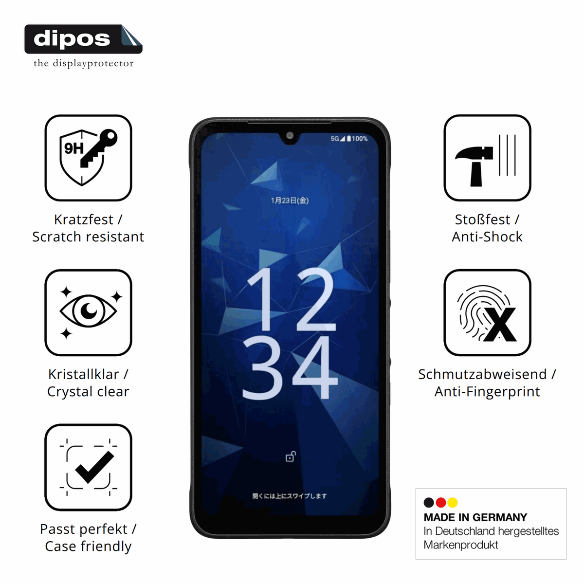 Displayschutz hergestellt in Deutschland, h�chste Qualit�t made in Germany