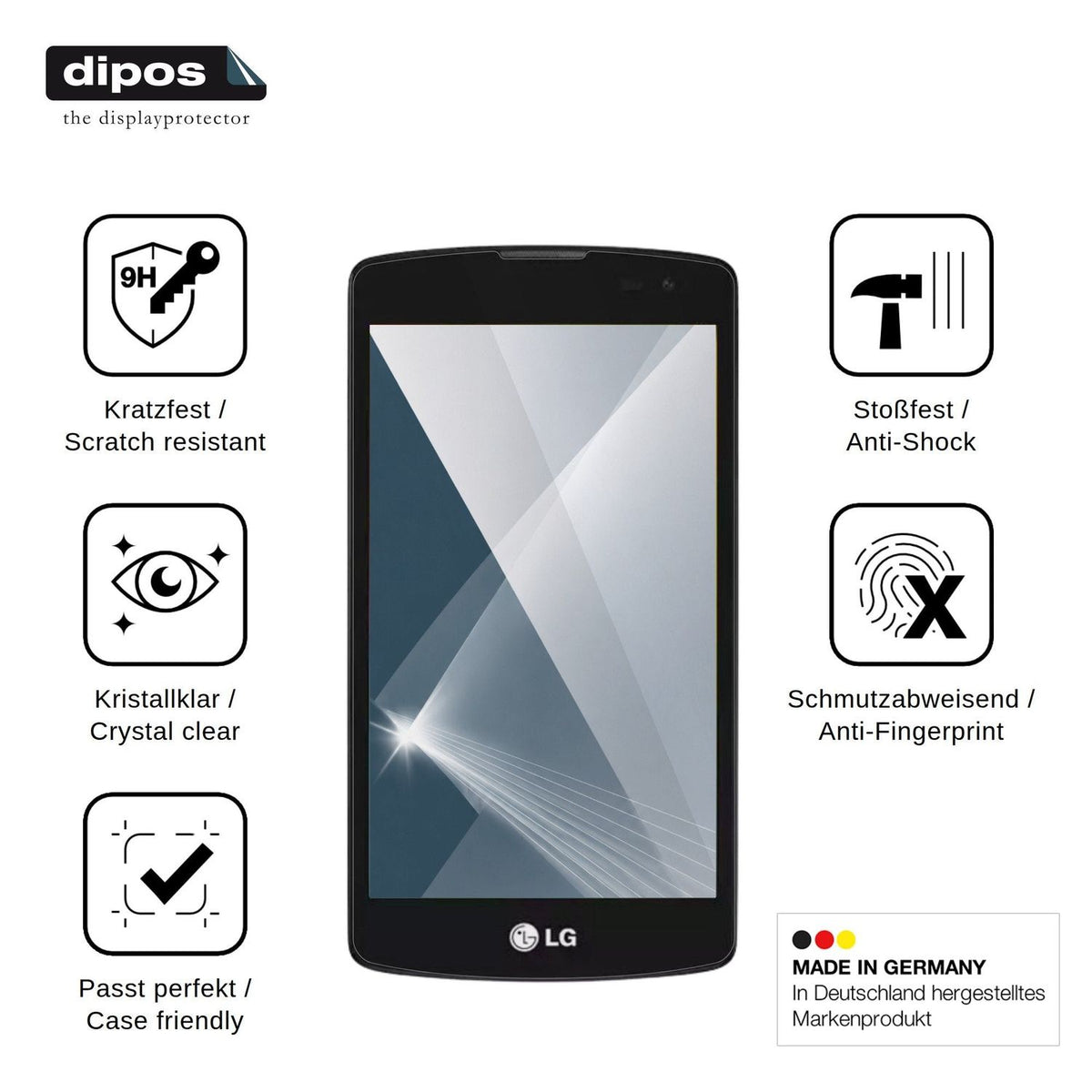 2x Screen Protector for LG Prime Plus H522F Flexible Glass 9H dipos