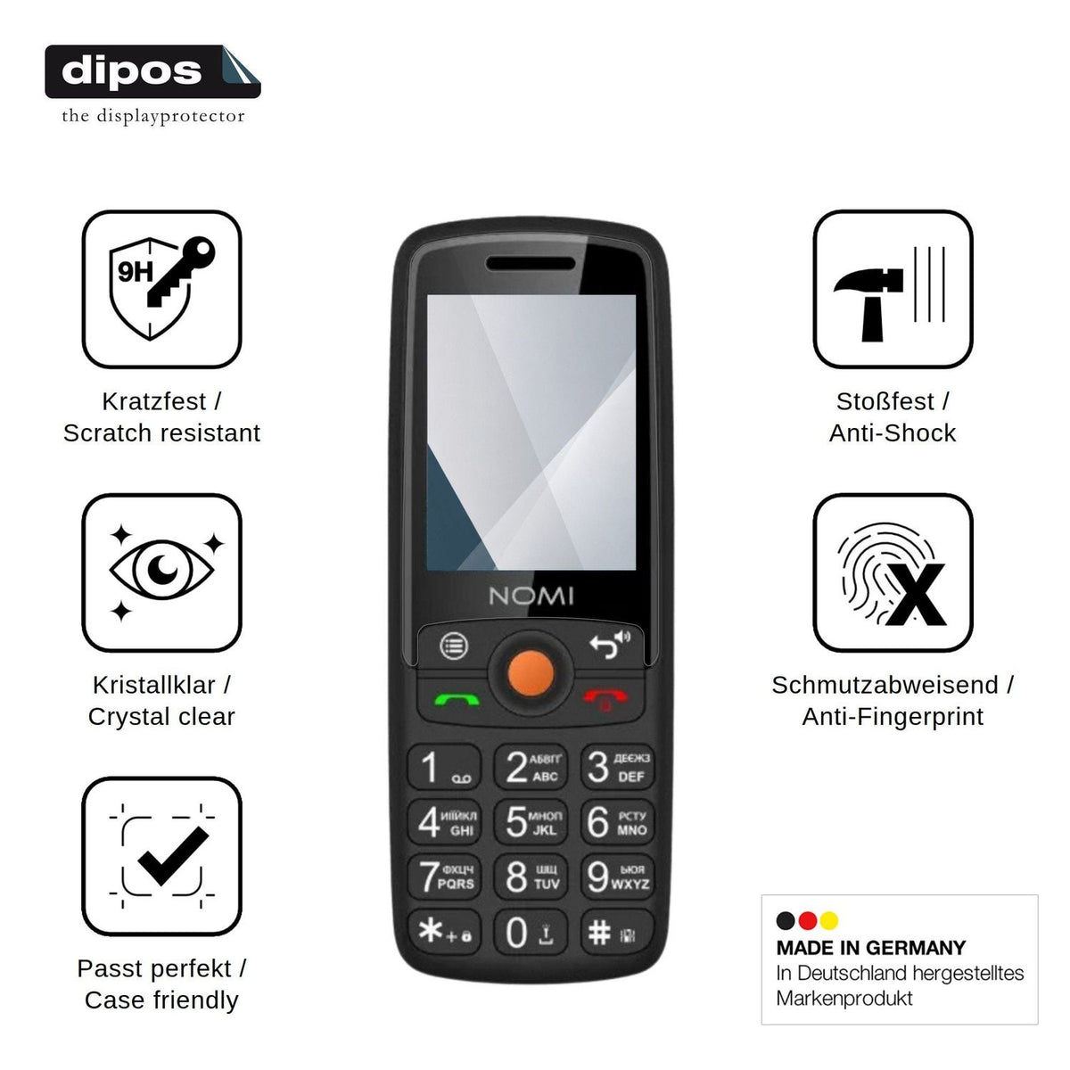 2x Screen Protector for Nomi i2440 Flexible Glass 9H dipos