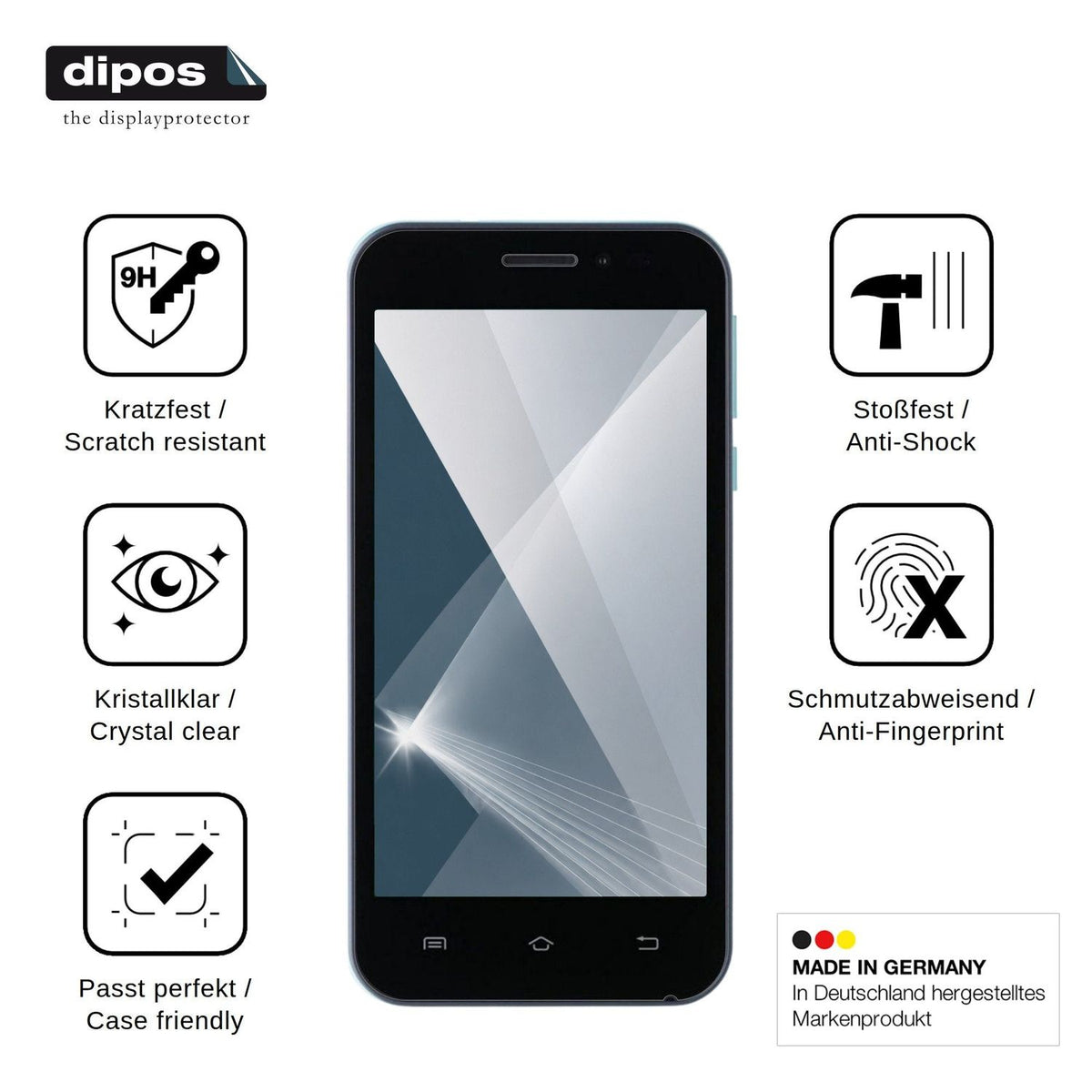 2x Screen Protector for Nomi i451 Twist Flexible Glass 9H dipos