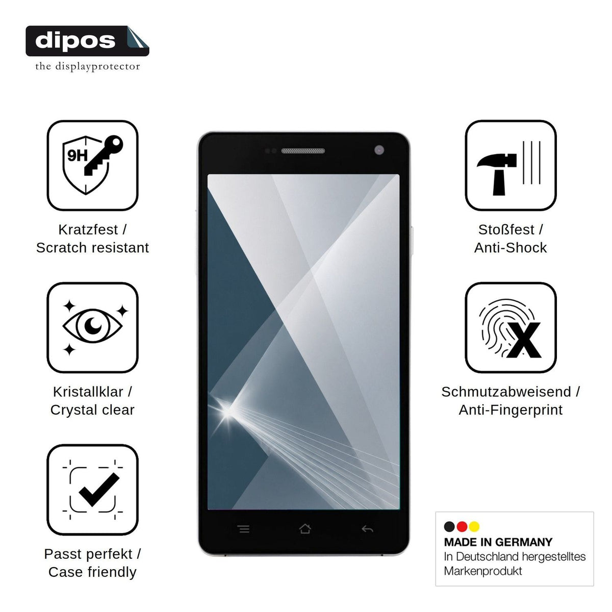 2x Screen Protector for Nomi i501 Style Flexible Glass 9H dipos