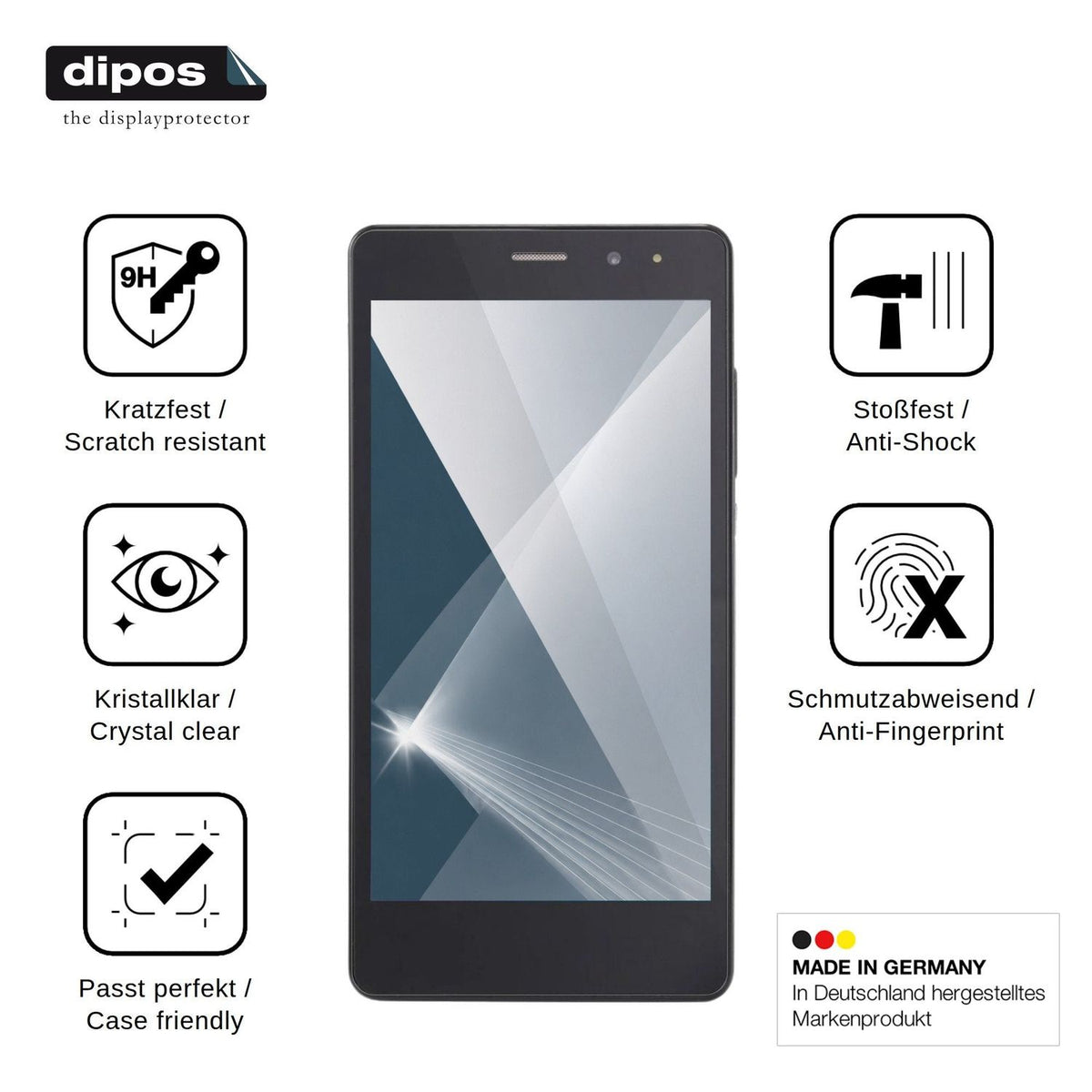 2x Screen Protector for Nomi i502 Drive Flexible Glass 9H dipos