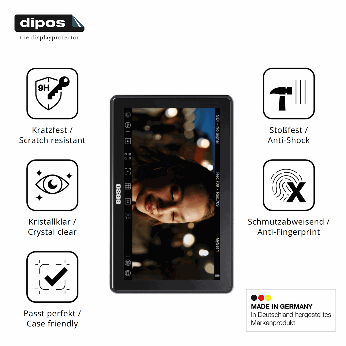 Displayschutz hergestellt in Deutschland, höchste Qualität made in Germany