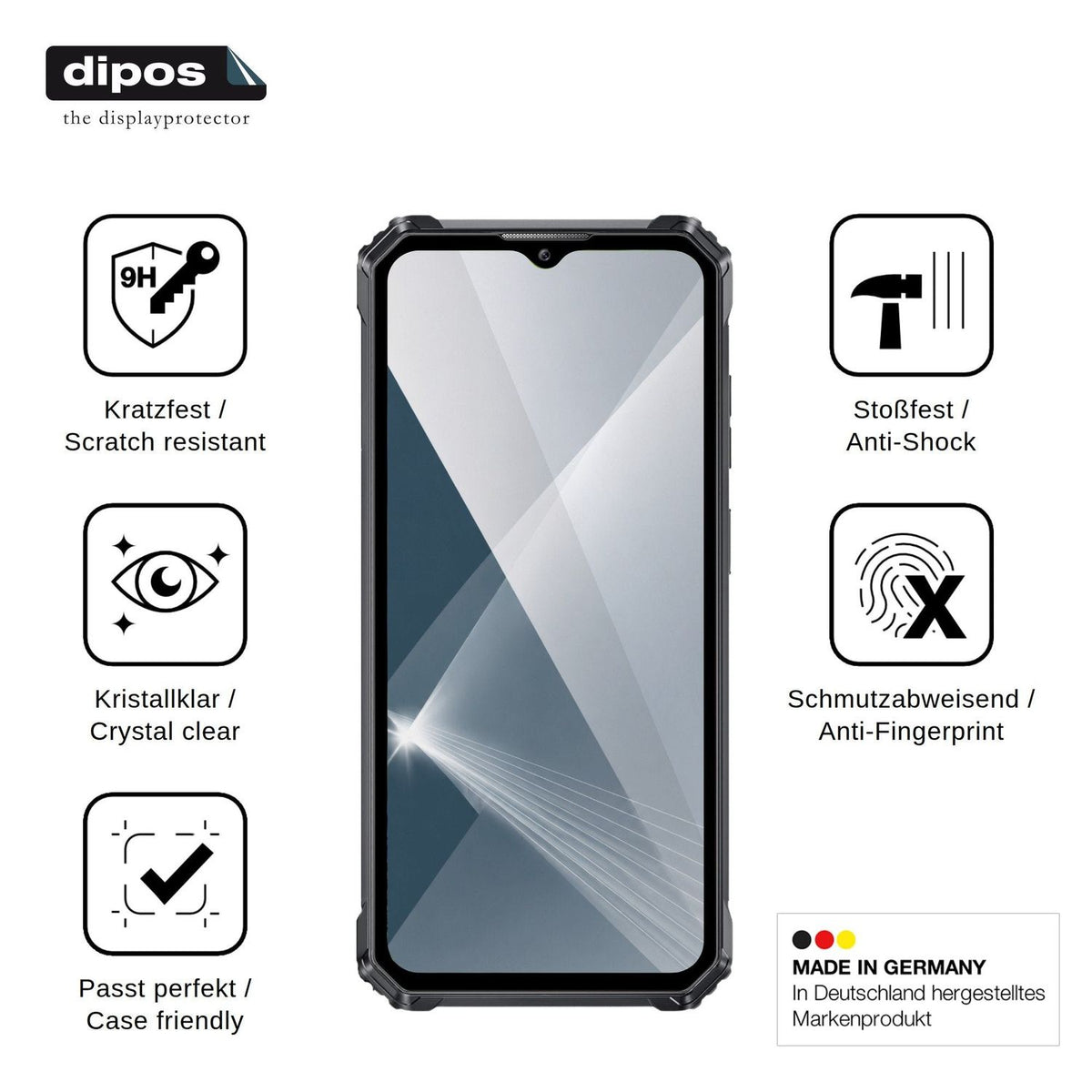 2x Screen Protector for Oukitel G1S Flexible Glass 9H dipos
