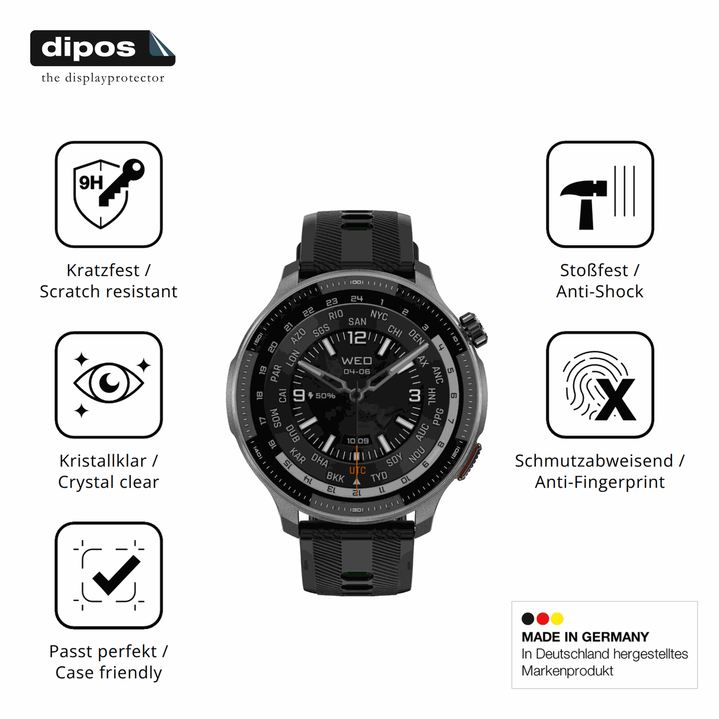 Displayschutz hergestellt in Deutschland, h�chste Qualit�t made in Germany