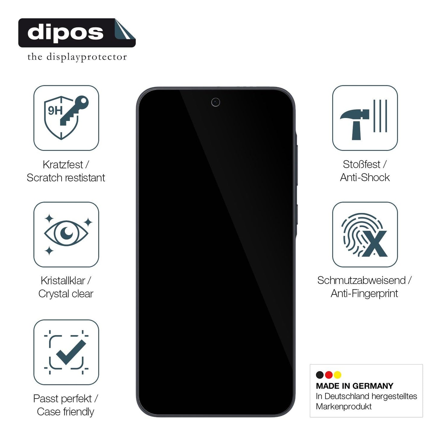 Displayschutz hergestellt in Deutschland, höchste Qualität made in Germany