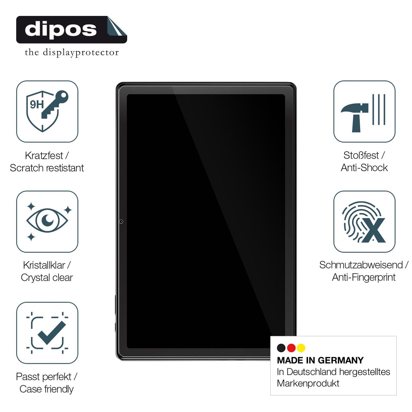 Displayschutz hergestellt in Deutschland, höchste Qualität made in Germany