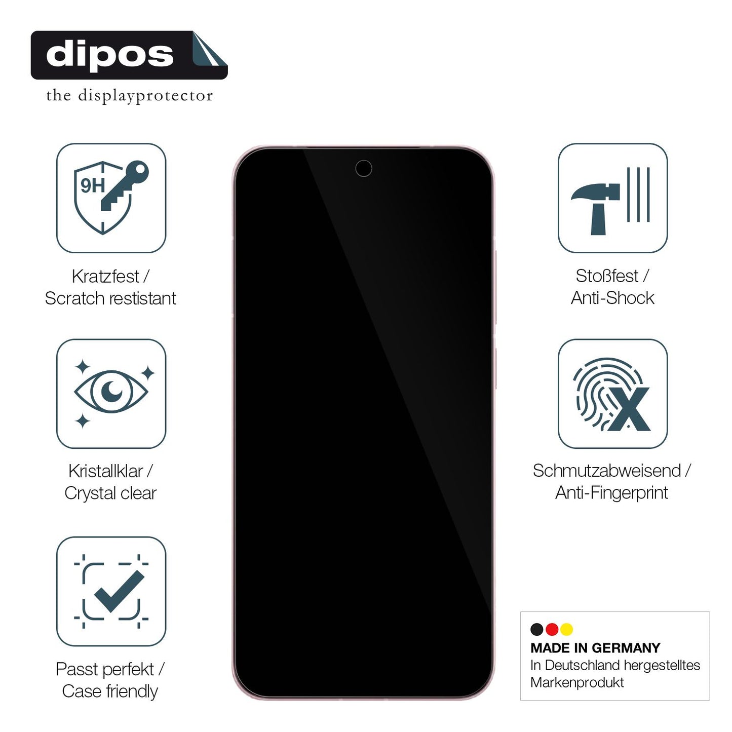 Displayschutz hergestellt in Deutschland, höchste Qualität made in Germany