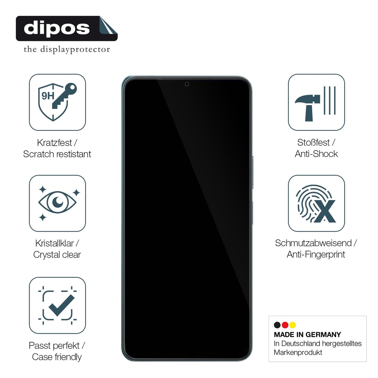 Displayschutz hergestellt in Deutschland, höchste Qualität made in Germany