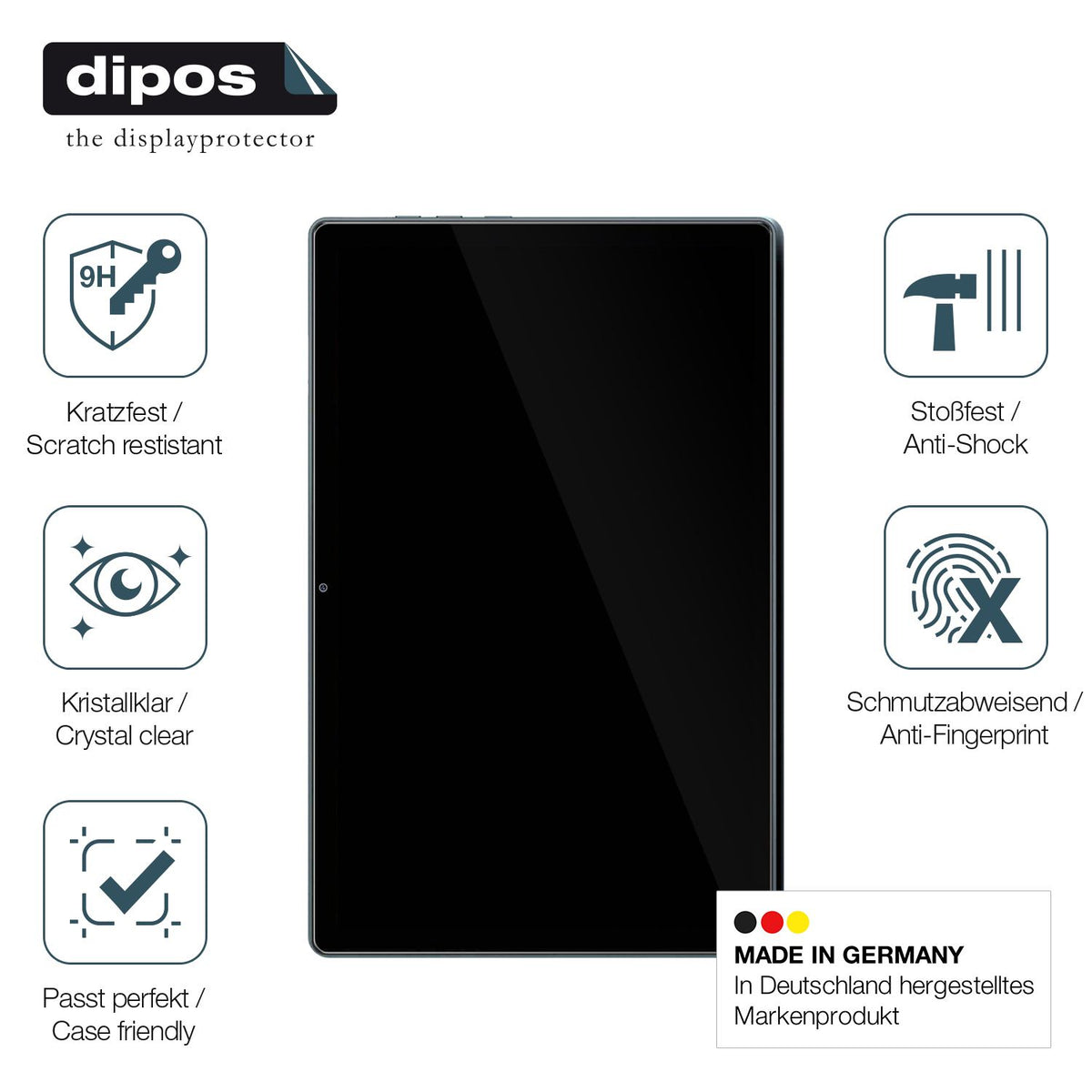 dipos Displayschutz für UBDXBD Z-50G, mattierte Oberfläche, geringe Dicke und perfekte Passform