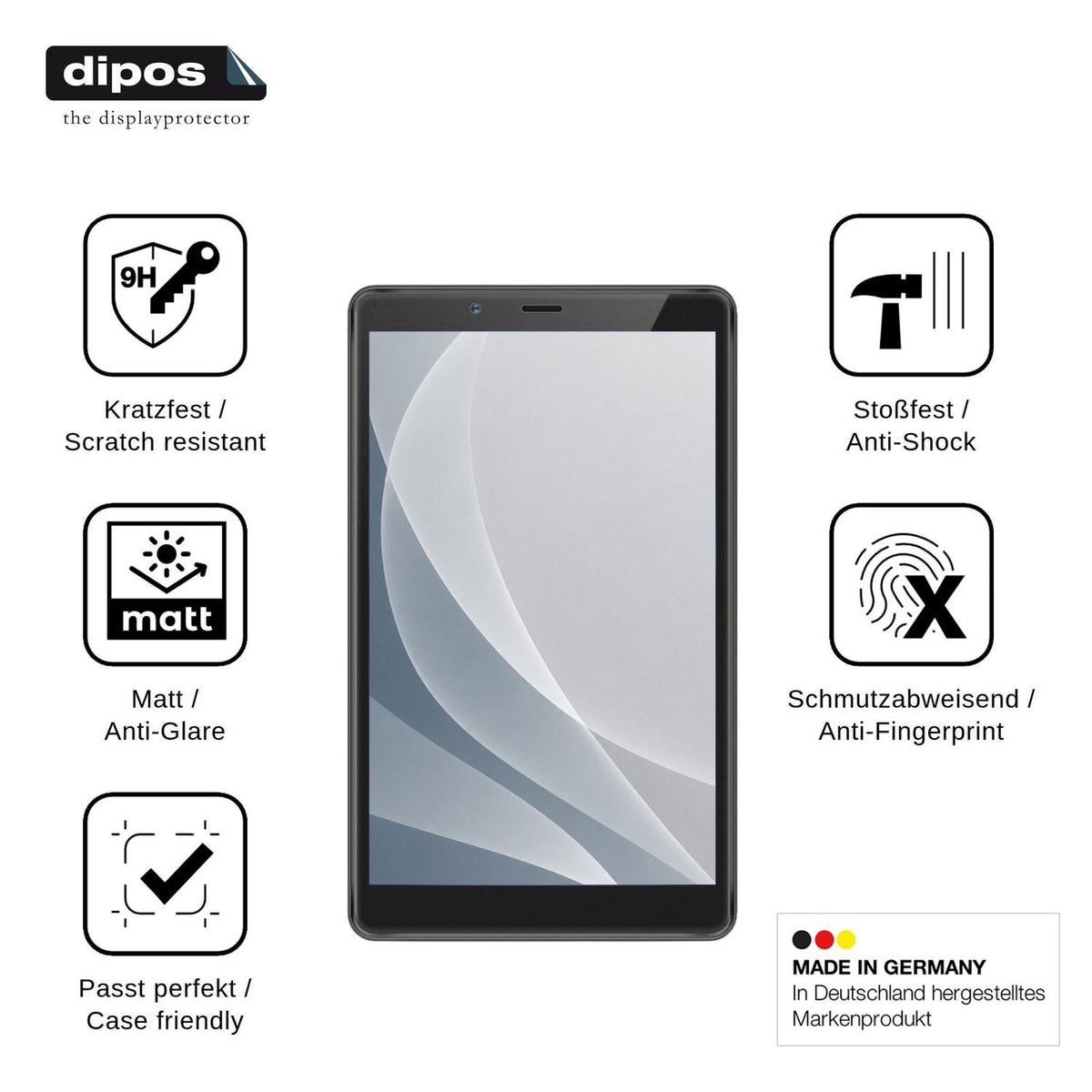 2x Screen Protector for Amoi Xiaxin P300 Max matte Flexible Glass 9H dipos