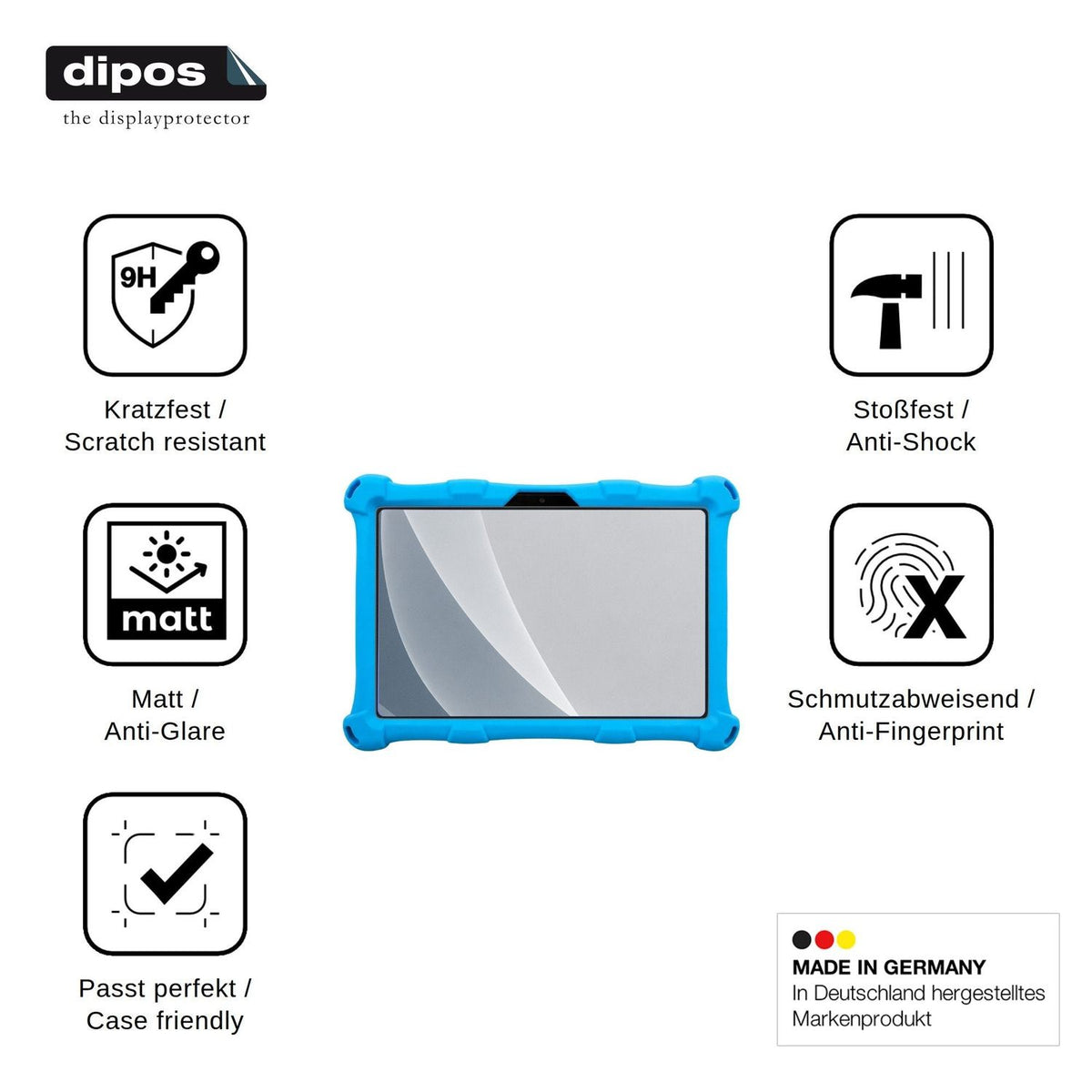 2x Screen Protector for AngelTech XL Pro matte Flexible Glass 9H dipos