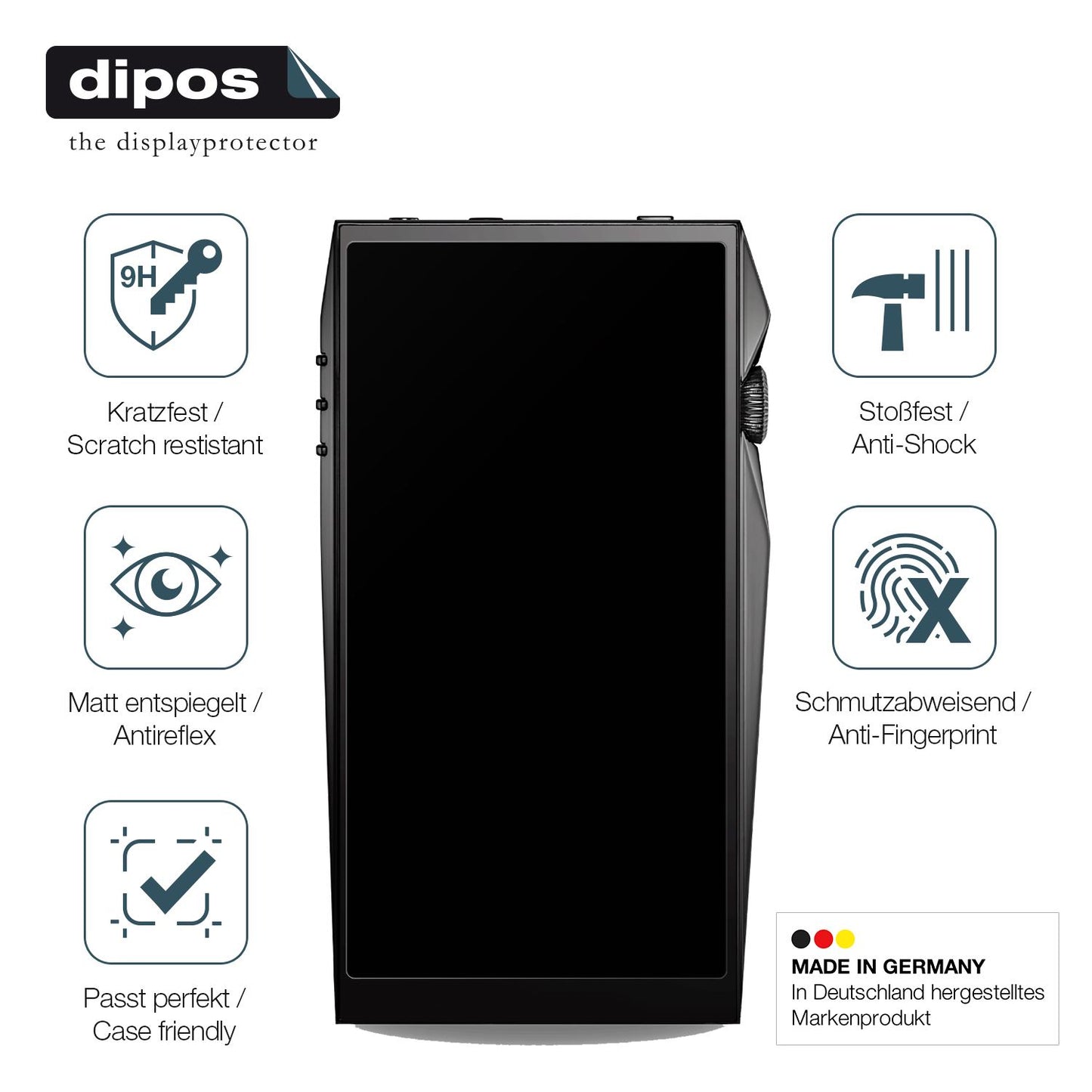 Displayschutz hergestellt in Deutschland, höchste Qualität made in Germany