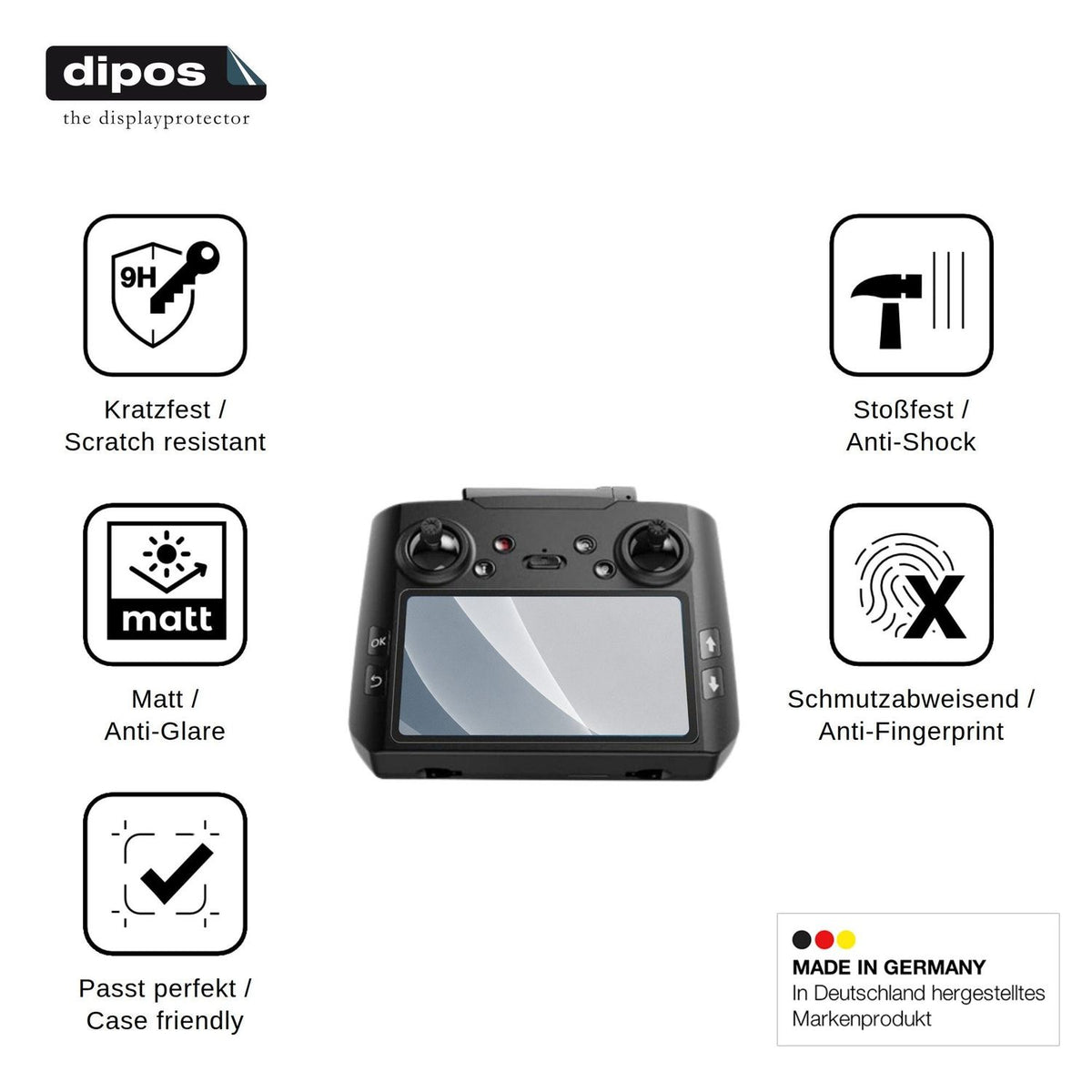 2x Screen Protector for AVIALOGIC G10 Remote matte Flexible Glass 9H dipos